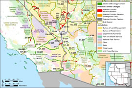 Map of Southwest Region